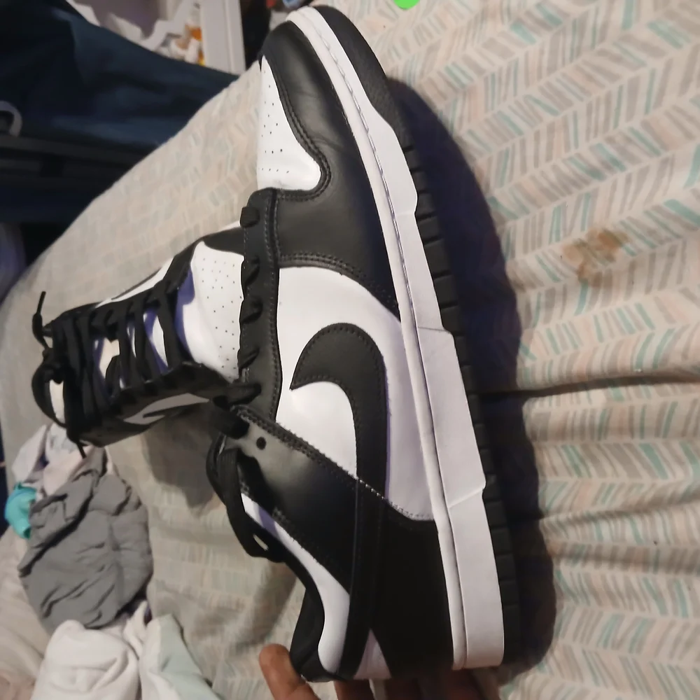 Nike Panda Dunk Lows Men's Black and White Sneakers Size 13M - Picture 7 of 14